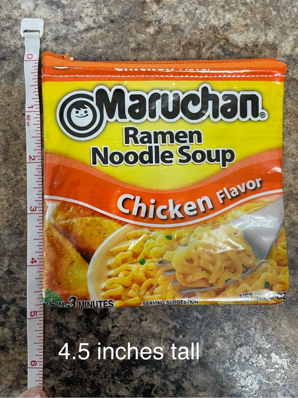Kids Pouch — Orange & Yellow Ramen Design